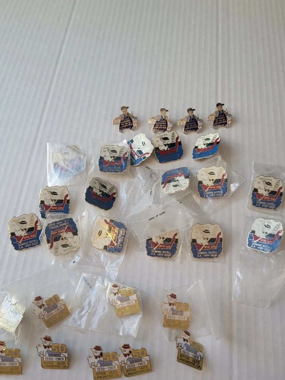 Lot of 29 Vintage Elks Club BPOE Pin Pinback Duplicates